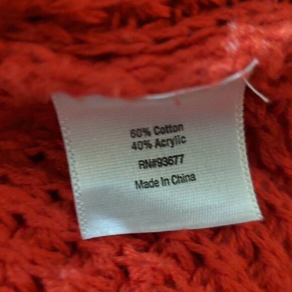 a.n.a Red Knit Sweater Top Size 2X - Picture 9 of 9